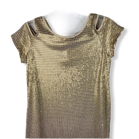 [Chico’s] Sequin Cold Shoulder Dress - Picture 5 of 8